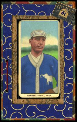 Picture, Helmar Brewing, T206-Helmar Card # 31, Chief BENDER (HOF), Looking Up, Philadelphia Athletics